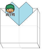 怎么折纸盒子—带心形标签的折纸盒子图解